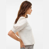 Vero Moda VMDOFFY Pullover In white