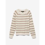Vero Moda VMDOFFY Pullover In White Birch