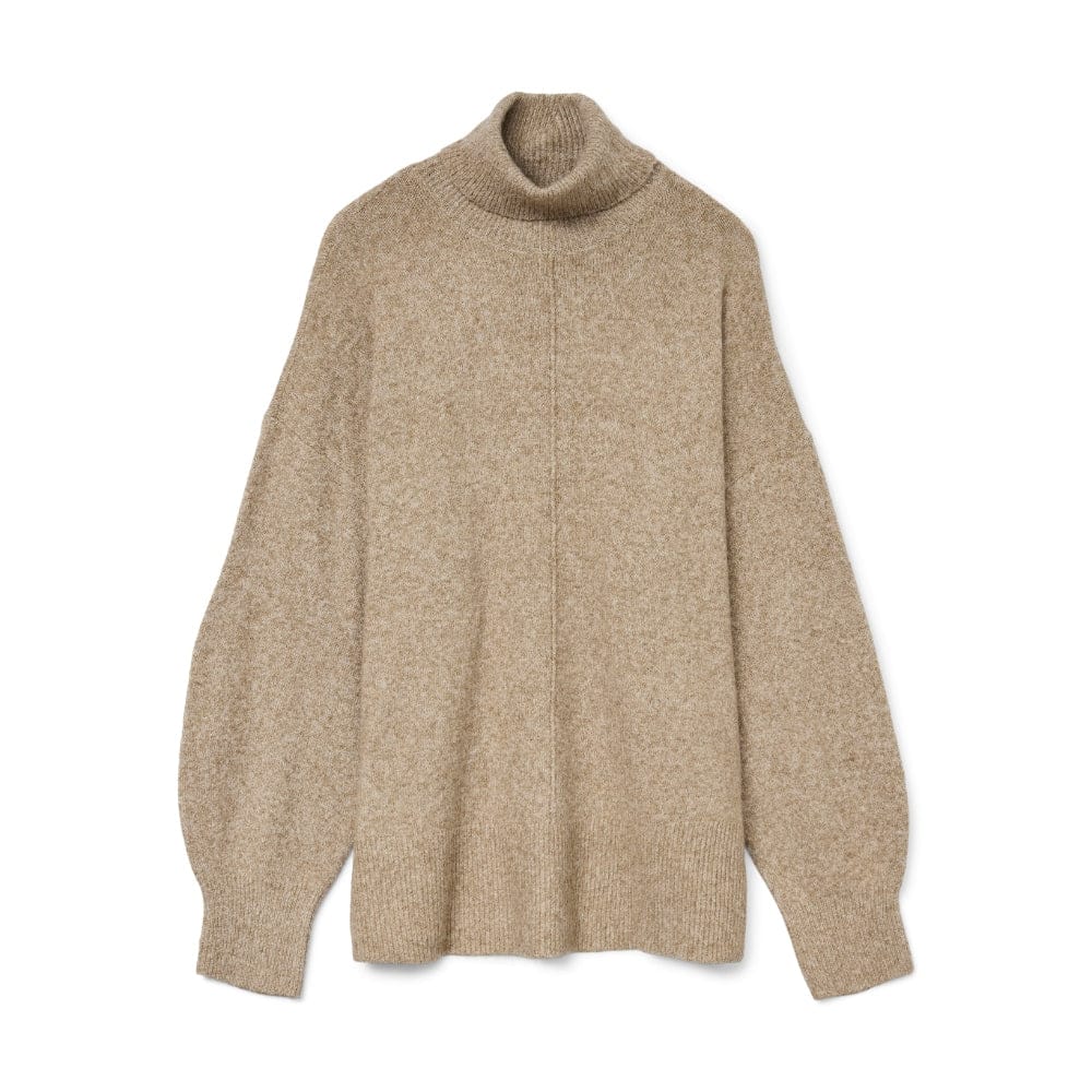 Vero Moda Rundhalspullover VMGOLD NEEDLE LOOSE LS O-NECK BLOUSE, Länge