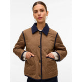 Vero Moda VMEMILY Short Jacket In Brown Cub