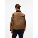 Vero Moda VMEMILY Short Jacket In Brown Cub