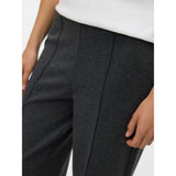 Vero Moda VMEVA High Rise Trousers In Dark Grey
