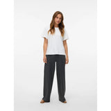 Vero Moda VMEVA High Rise Trousers In Dark Grey