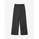 Vero Moda VMEVA High Rise Trousers In Dark Grey Melange