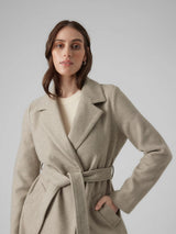 Vero Moda Vmfortuneaya Coat In Silver Mink