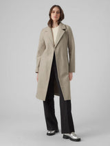 Vero Moda Vmfortuneaya Coat In Silver Mink