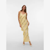 Vero Moda VMICELYN Long Dress In Flan