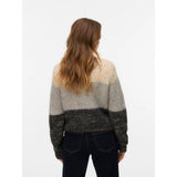 Vero Moda Vmjenna Knit Cardigan In Oatmeal