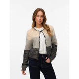 Vero Moda Vmjenna Knit Cardigan In Oatmeal