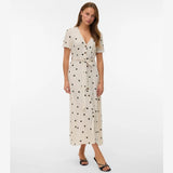 Vero Moda VMJOAN Long Dress In Birch