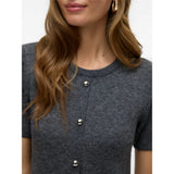 Vero Moda Vmjohanna Midi Dress In Grey