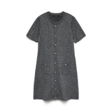 Vero Moda Vmjohanna Midi Dress In Grey