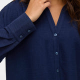 Vero Moda Vmmelaney Shirt In Navy