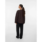 Vero Moda Vmmillie Quilt Jacket In Chocolate