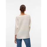 Vero Moda VMNORA 3/4 Pullover In Snow White