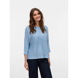 Vero Moda VMNORA Knitted pullover In Cashmere Blue