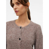 Vero Moda VMNOVAH Cardigan In Brown Lentil