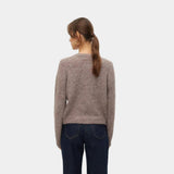 Vero Moda VMNOVAH Cardigan In Brown Lentil