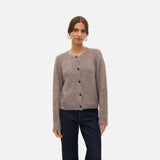 Vero Moda VMNOVAH Cardigan In Brown Lentil