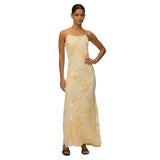 Vero Moda VMQUINN Maxi Dress In Mello Yellow