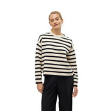Vero Moda Vmsaba Pullover In Black Stripe