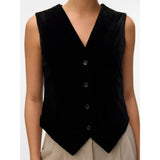 Vero Moda Vmshanna Tailored Waistcoat In Black