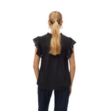 Vero Moda VMTRINE Lace Top In Black