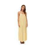 Vero Moda VMVIRA Singlet Ankle Dress In Golden Haze