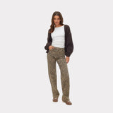 VMMAYBE Open Knit Cardigan In Chocolate Torte