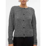 VMNOVAH Long-sleeve button cardi in grey