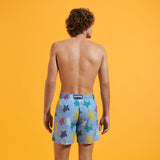 Vilebrequin Men Swim Shorts Ronde des Turtles Blue