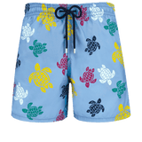 Vilebrequin Men Swim Shorts Ronde des Turtles Blue