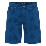 Vilebrequin 5-Pockets Bermuda Shorts Ronde Des Tortues in Blue
