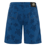 Vilebrequin 5-Pockets Bermuda Shorts Ronde Des Tortues in Blue