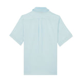 Vilebrequin Men Linen Bowling Shirt Solid in Blue