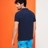 Vilebrequin Men Organic Cotton Pique Polo Shirt Solid In Navy