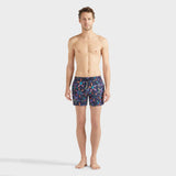 Vilebrequin Men Stretch Short Swim Shorts Disco Stars In Blue