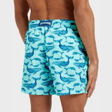 Vilebrequin Swim Shorts Whales In Celadon