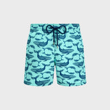 Vilebrequin Swim Shorts Whales In Celadon