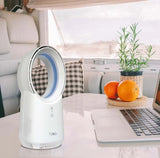 Vybra Solo Rechargeable Bladeless & Cordless Desktop Fan In White