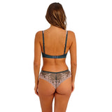 Wacoal Embrace Lace Tanga In Dark Slate/ Cloud Pink