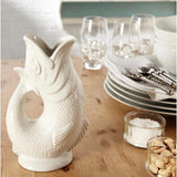 The Original Gurgle Jug Vase Pitcher XL in White