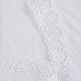 Ellie Lace V Neck Vest In Bril White