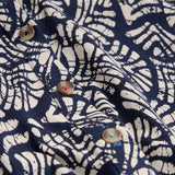 White Stuff Everly Printed Jersey Shirt Dress in Navy Print