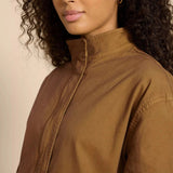 White Stuff Cotton Jacket in Khaki Green