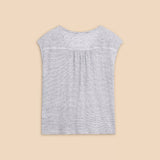 White stuff Nina Linen Tank in White Multi