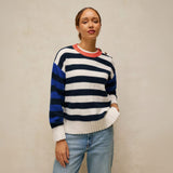 The White Stuff Bea Button Cotton Jumper In Ivory