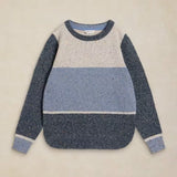 The White Stuff Talia Nep Block Jumper In Blue