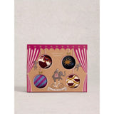 White Stuff 4 Pack Circus Ankle Socks In Plum Multi