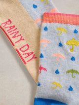 White Stuff Ankle Rainy Day Sock In Light Blue